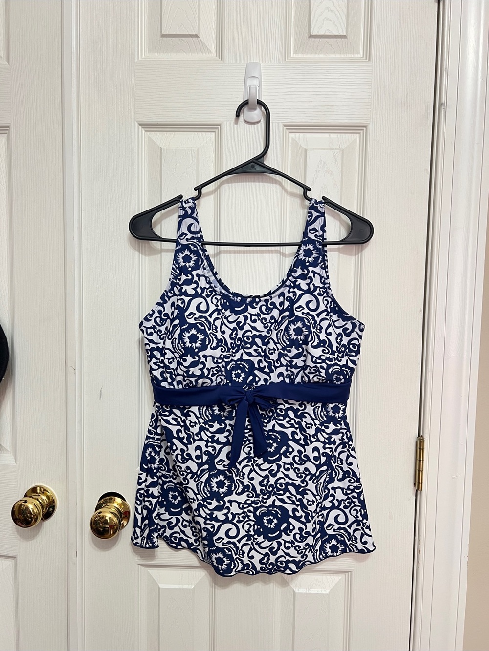 Navy Floral Tankini